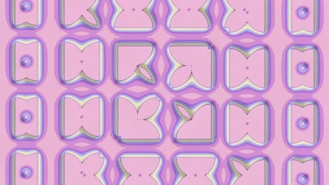 An abstract, hypnotic background with morphing patterns. 3d rendering 4K Stock Footage 316222148