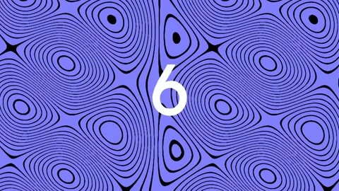 Abstract Hypnotic Blue Line Swirl Background Pattern Geometry Seamless Flow Stock Footage 342094787