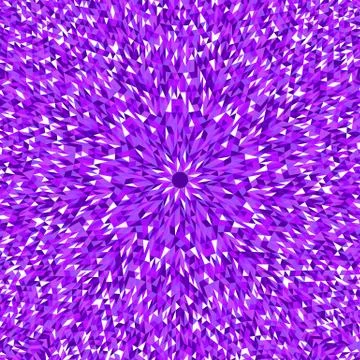 Abstract hypnotic dynamic circular triangle mosaic background Stock Illustration