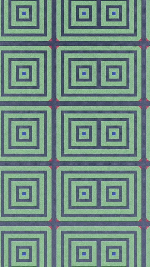 Abstract Hypnotic Green And Blue Square Pattern Animation Stock Footage 302240986