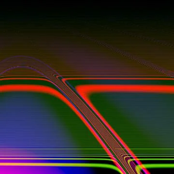 An abstract hypnotic illustration of geometric patterns with waves and stripe Stock Illustration