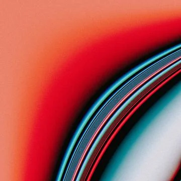 An abstract hypnotic illustration of geometric patterns with waves and stripe Stock Illustration