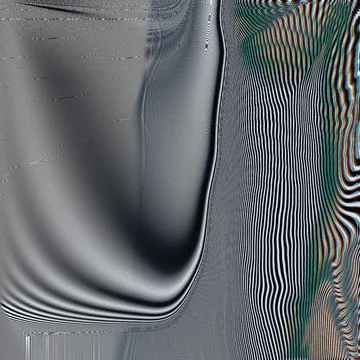 An abstract hypnotic illustration of geometric patterns with waves and stripe Stock Illustration