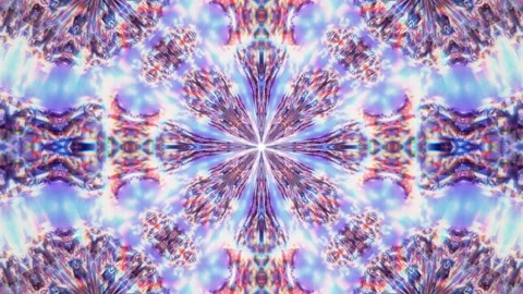 Abstract Hypnotic Morphing Psychedelic Mandala VJ Loop Stock Footage 282366803