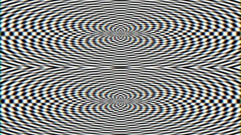 Abstract hypnotic optical illusion wave pattern background loop Stock Footage 339497706