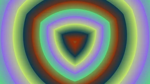Abstract Hypnotic Radial Gradient Loop Stock Footage 331549343