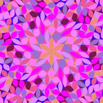 Abstract hypnotic radial tiled pattern mosaic background Stock Illustration