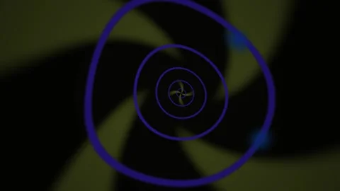 Abstract Hypnotic Spiral Motion Background with Pulsing Neon Light Effects. Stock Footage 341795370