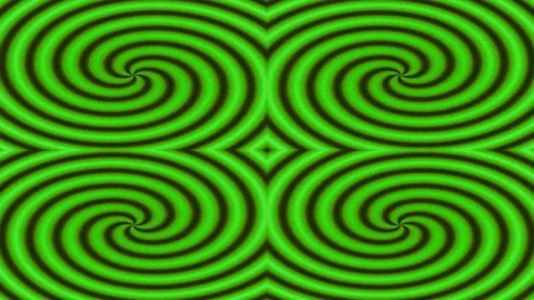 Abstract Hypnotic Spiral Pattern Background with Vibrant Yellow Gold Circles Stock Footage 339776095