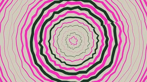 Abstract hypnotic spiral pattern in pink and black Stockillustratie