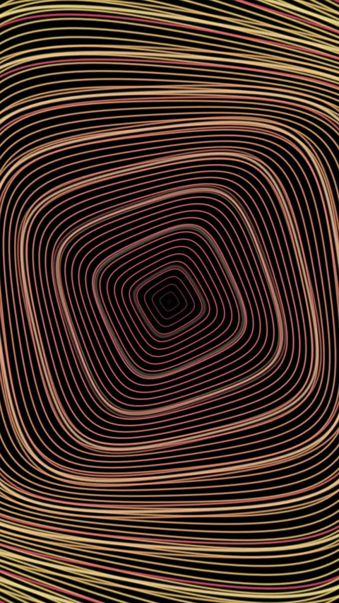 Abstract Hypnotic Swirling Lines Animation In Pink Gold and Black Animation.. Stock Footage 302235610