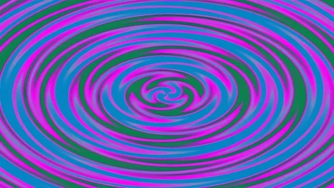 Abstract hypnotic vortex circle animation, colorful psychedelic ripple back.. Stock Footage 341057839