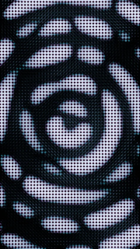 Abstract hypnotic wave pattern animation loop Stock Footage 319409414