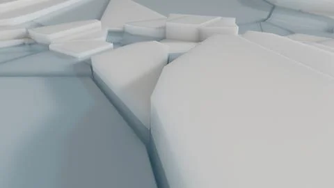 Abstract Ice Blocks in Perspective Stock Illustration