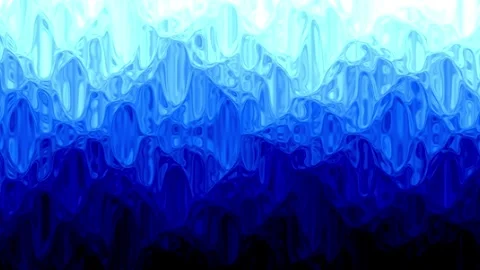 Abstract Ice Blue Wave Motion Background Loop Stock Footage 330485595