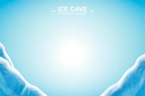Abstract ice cave background Stock-Illustration