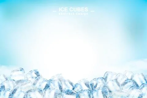 Abstract ice cubes background イラスト素材