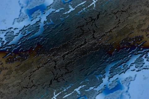 Abstract on ice macro Stock Illustration