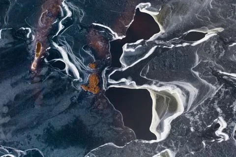 Abstract ice patterns Stock Photos