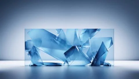 Abstract Ice Shapes Background 3D Modern Stylish Background with Abstract ... Foto stock