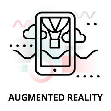 Abstract icon of augmented reality Stock Illustration