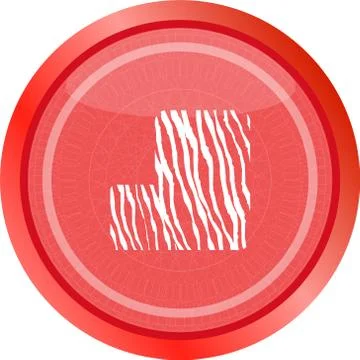 Abstract icon on internet button isolated on white イラスト素材