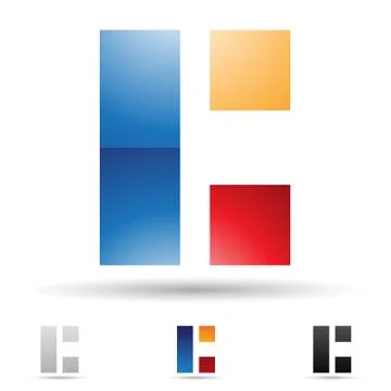Abstract icon for letter C Stock Illustration