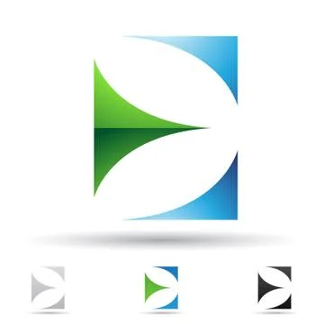 Abstract icon for letter E Stock Illustration