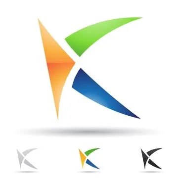 Abstract icon for letter K Stock Illustration