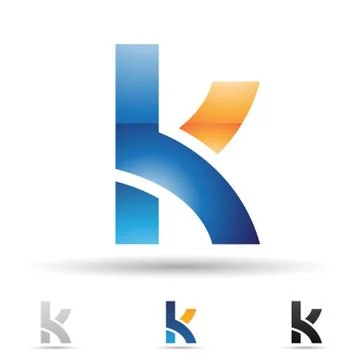 Abstract icon for letter K Stock Illustration