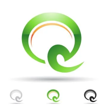 Abstract icon for letter Q Stock Illustration