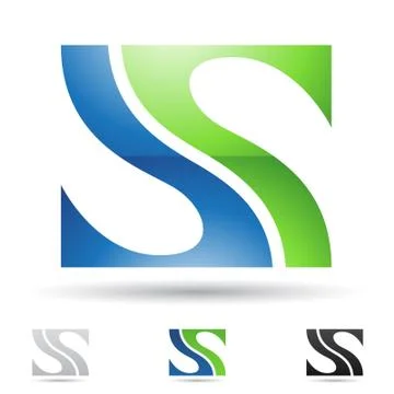 Abstract icon for letter S Stock Illustration