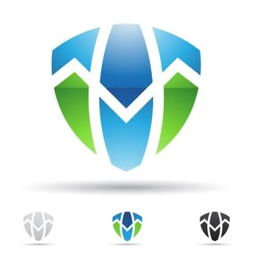 Abstract icon for letter T Stock Illustration