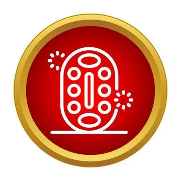 Abstract icon representing a hindu durga puja celebration 스톡 일러스트