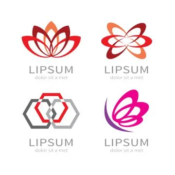 Abstract icon set Stock Illustration