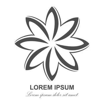 Abstract icon, template for logo, emblem or brand, icon for banners, sites an Stock Illustration
