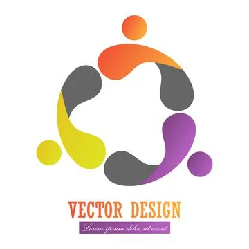 Abstract icon. Vector illustration for a logo, logo or brand, company, busine Stock Illustration