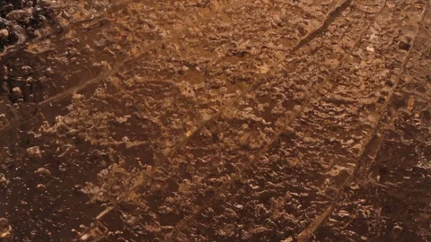 Abstract icy planet's surface Video stock 71392382