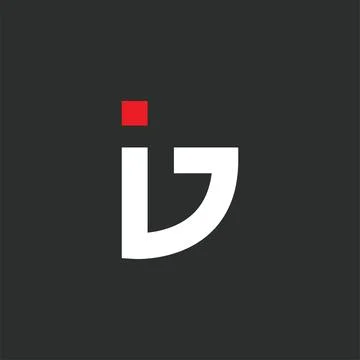 Abstract ID and Ib letter icon vector concept design template Stock Illustration