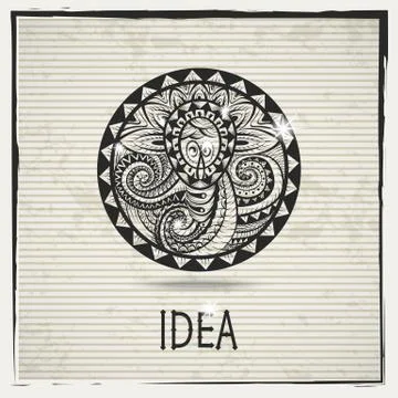 Abstract idea sign Stock Illustration