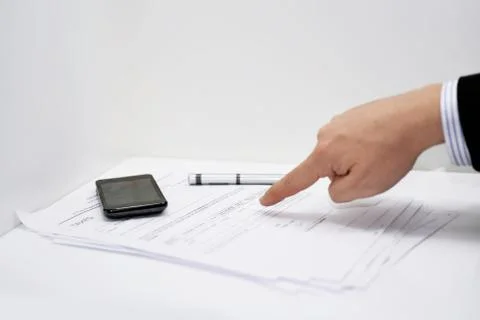 Abstract idea of tax document Stock Photos