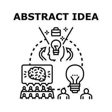 Abstract idea thinking creativity and business solution Stock Illustration