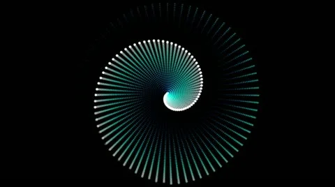 Abstract illuminating blue star points swirling Stock Footage 11637979