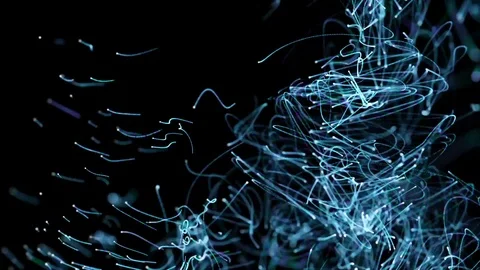 Abstract illusions. Background. Shining particles. Stock-Footage 116820524