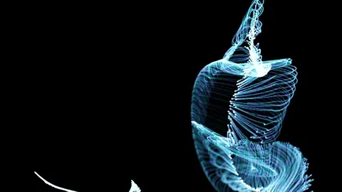 Abstract illusions. Background. Shining particles. Stock-Footage 116820582