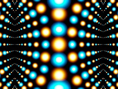 Abstract illustration of atomic Crystalline Structure Illustrazione stock
