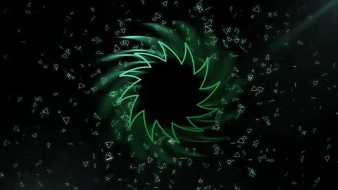 Abstract Illustration audio spectrum voice neon, radio wave Stock Footage 280779702
