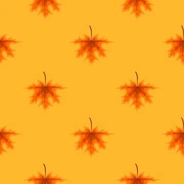 Abstract  Illustration Autumn Seamless Pattern Background with Falling Autumn Stock Illustration