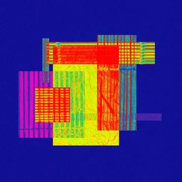 Abstract illustration background of colorful rectangle geometric shapes Stock Illustration
