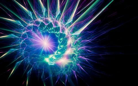 Abstract illustration background image desktop wallpaper fantastic galactic s Stock Illustration